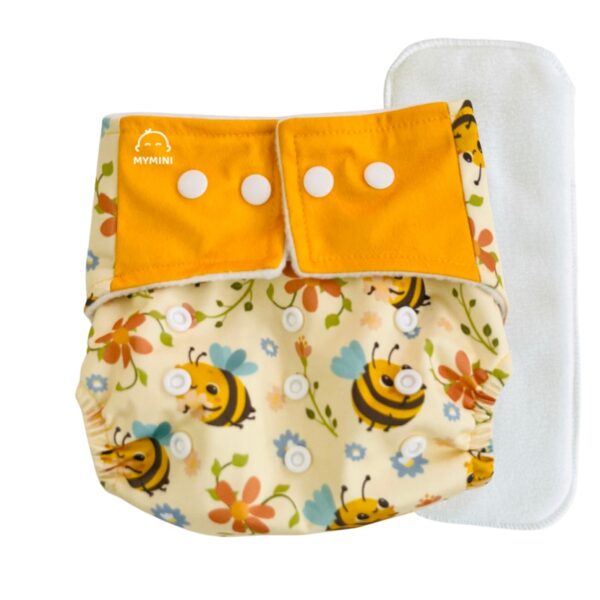 Yellow Honey Bee - Cloth Diaper