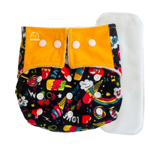 Black - Cloth Diaper