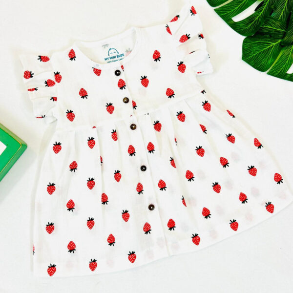 A strawberry frill frock