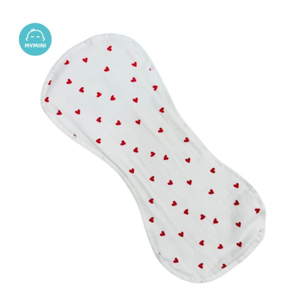 Muslin Burp Cloth - Heart