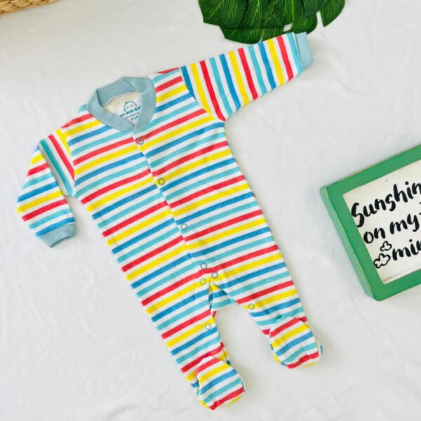 Yellow Stripe -Sleep Suit