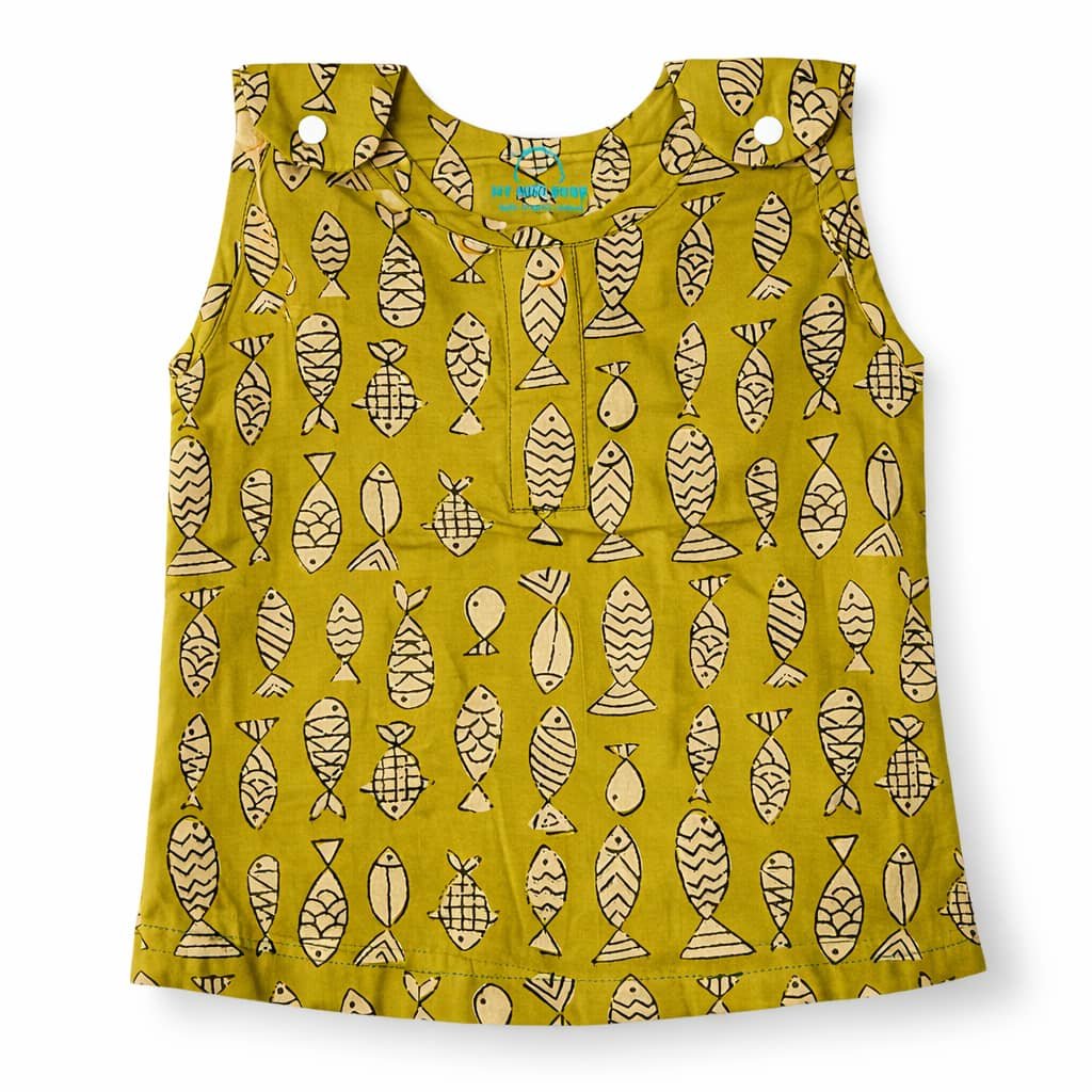 Soft cotton baby jabla for newborn breathable sleeveless muslin top MyMiniBuds