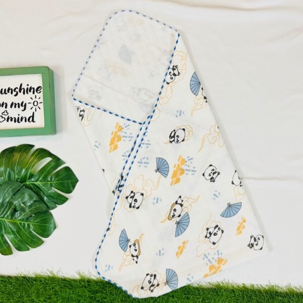 Panda  - 2 Layer Muslin Blanket -85x85 cm