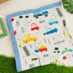 Car - 6 layer Crinkle Muslin Blanket-110*110 cm