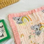 Cute Kola  -  6 Layer Crinkle Muslin Blanket-110x110 cm - Image 3