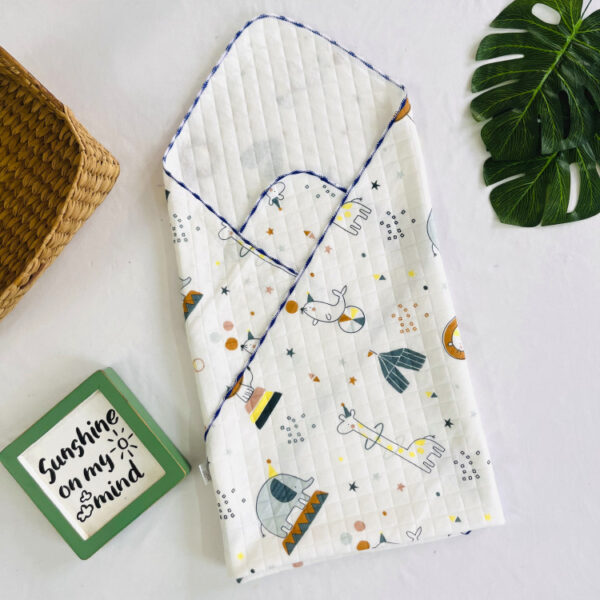 Dolphin - 2 Layer Muslin Blanket -85x85 cm