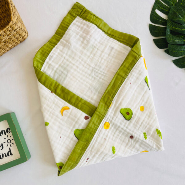 Fruits _ 6 layer Muslin Blanket - 110*110 cm