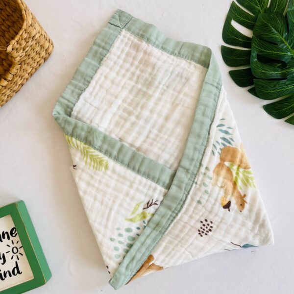 Squirrel– 6 Layer Muslin Blanket - 110*110 cm