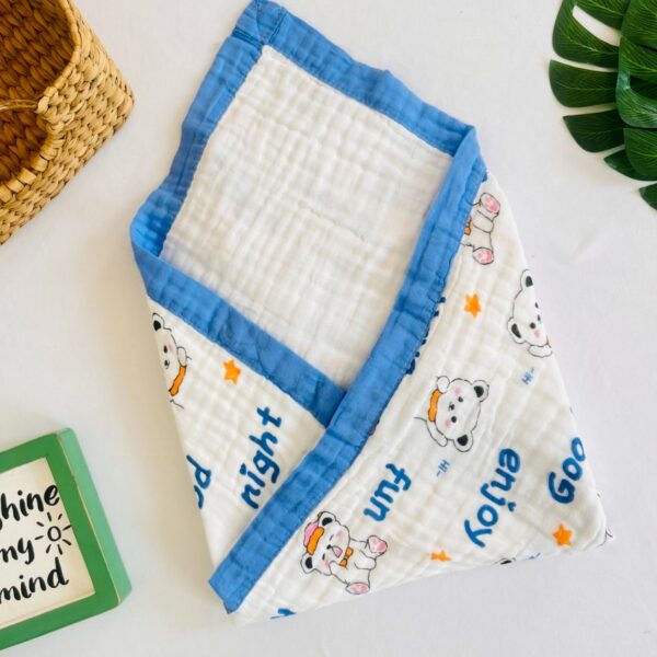 Fun Dog– 6 layer Muslin Blanket - 110*110 cm