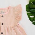 A Pink-Seersucker cotton Frill Frock - Image 2