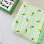 Orange Fruit -6 Layer Muslin Blanket - 110*110 cm - Image 2
