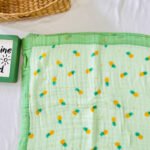 Orange Fruit -6 Layer Muslin Blanket - 110*110 cm