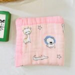 Forest Animals– 6 layer Muslin Blanket - 110*110 cm - Image 3