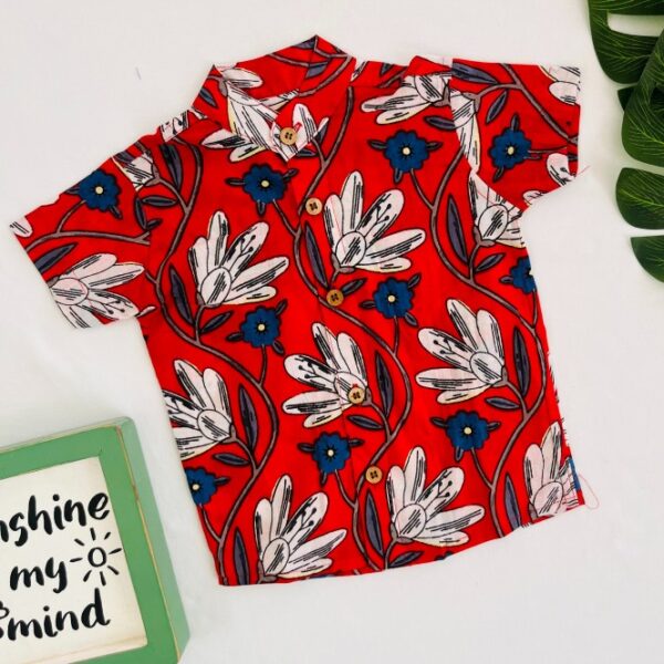 Red Floral- Shirt