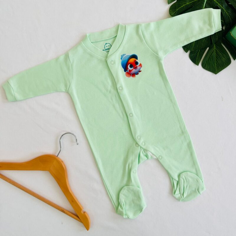 A Green Fish -SleepSuit - Image 1