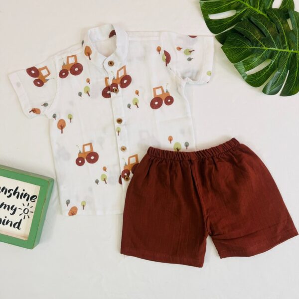 Tractor and Tree-Kids Shirt &Trouser