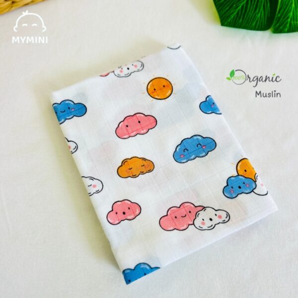 Happy Clouds-Muslin Towel