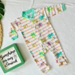 stripe Elephant -Sleep Suit