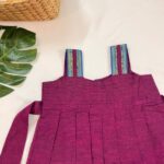 A Ethnic pleated - Plum - Image 2