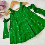 A Green-Ethnic Pleated