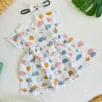 A Happy Clouds-Cross Over Frock(Headband-Free) - Image 2