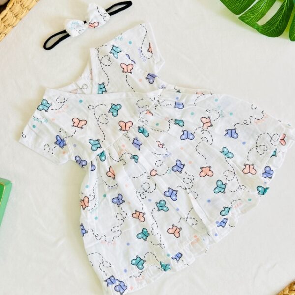 A Butterfly-Cross Over Frock (Headband-Free)