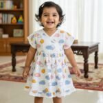 A Happy Clouds-Cross Over Frock(Headband-Free)