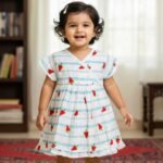 A Watermelon-Cross Over Frock(Headband-Free)