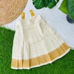 A Kasavu Frock - Onam collection