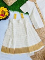 A Kasavu Frock - Onam collection - Image 2