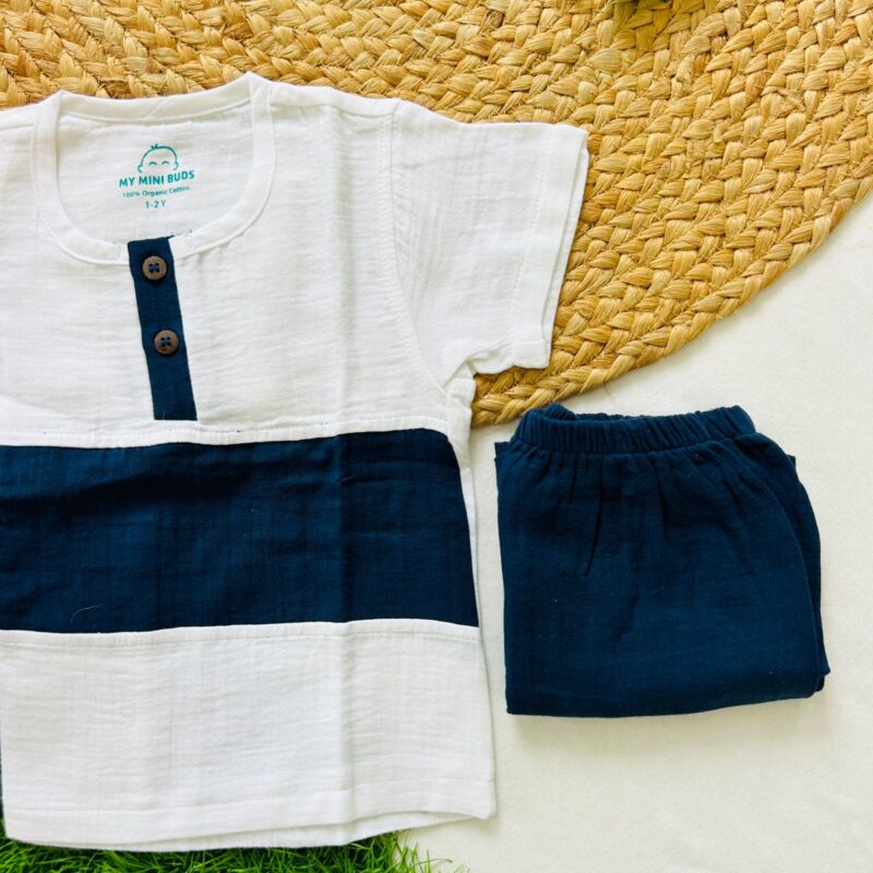 Navy Blue - Half Sleeve & Shorts - Image 2
