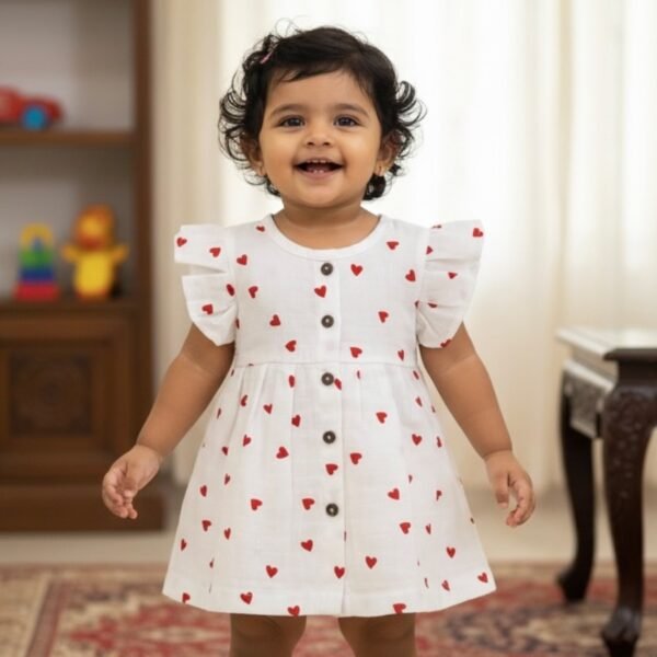 A Red Heart - Frill frock