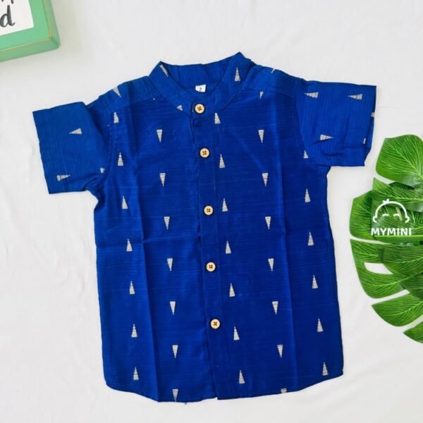 A Ethnic Shirt-Royal Blue