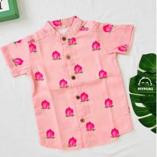 A Ethnic Shirt-Lotus Bloom Pink
