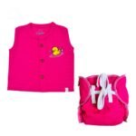 A Combo pack of 2-Jabla & Dry Feel Nappy-Pink Duck