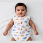 Muslin Jhabla (0-3m)-A Cloudy