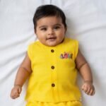 Muslin Jhabla (0-3m)-A Yellow Love