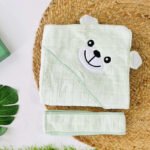 Pista Green - Terry Hooded Towel