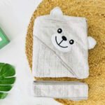 Grey - Terry Hooded Towel