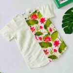 A Ethnic Shirt - white Floral