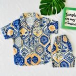 A Indigo - Cuban collar Set