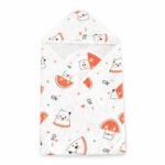Watermelon -Knitted cotton hooded towel | single layer