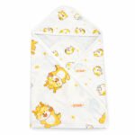 Star Teddy-Knitted cotton hooded towel | single layer