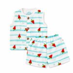 Sleeveless Jabla and Trouser set- Watermelon