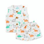 Sleeveless Jabla and Trouser set- Dino