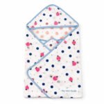 Reversible Hooded Towel - Little paws & Strawberry