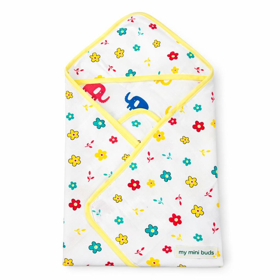 WhatsApp Image 2026-02-26 at 5.20.20 PM Reversible Hooded Towel - Elephant & Floral - Image 1