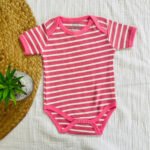 Dark Pink Stripe - Rompers